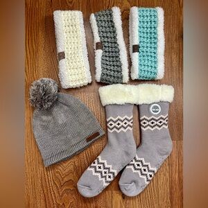 3 pack CC Beanie headbands/Timberland hat and Socks Set